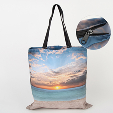 All Over Print Tote Bag With Zipper 16