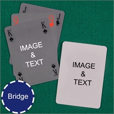 Bridge Size Playing Cards Classic Bridge Style Custom 2 Sides